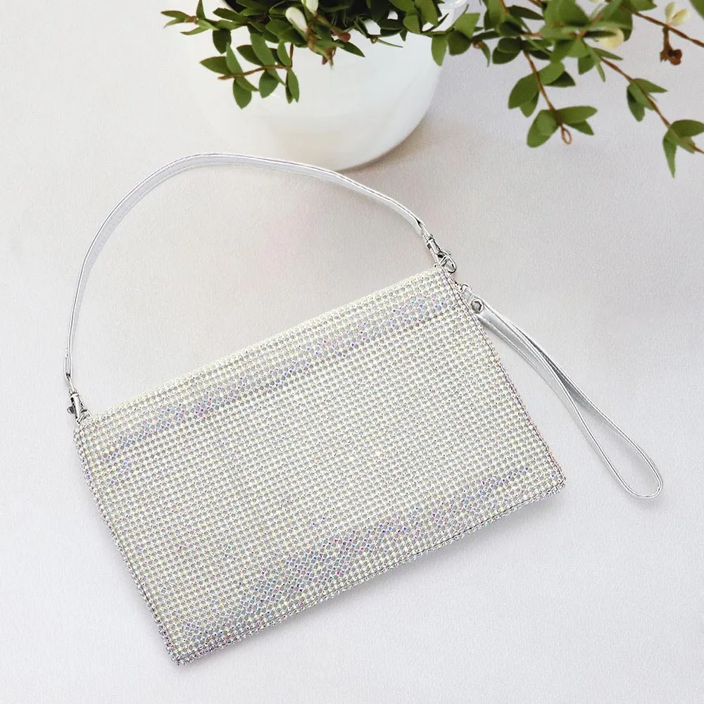 iLLASPARKZ Bling Flat Clutch / Crossbody Bag