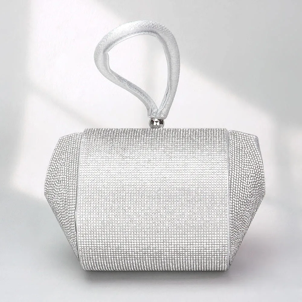 iLLASPARKZ Bling Studded Flap Evening Bag / Crossbody Bag