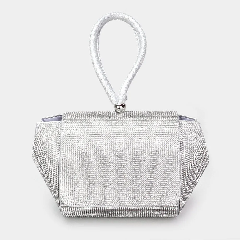 iLLASPARKZ Bling Studded Flap Evening Bag / Crossbody Bag
