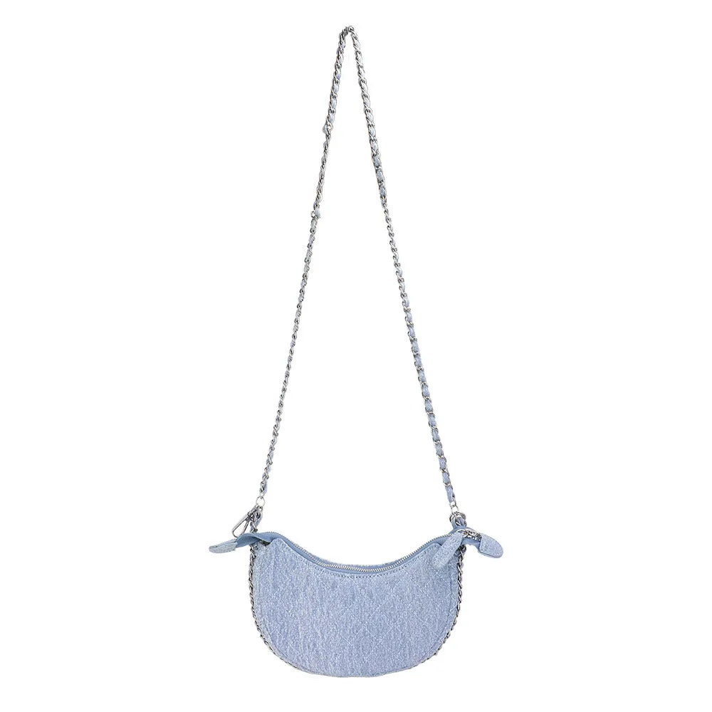 iLLASPARKZ Denim Quilted Hand Bag / Crossbody Bag
