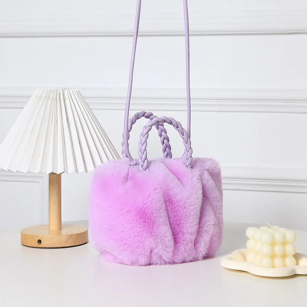 iLLASPARKZ Faux Fur Tote / Crossbody Bag