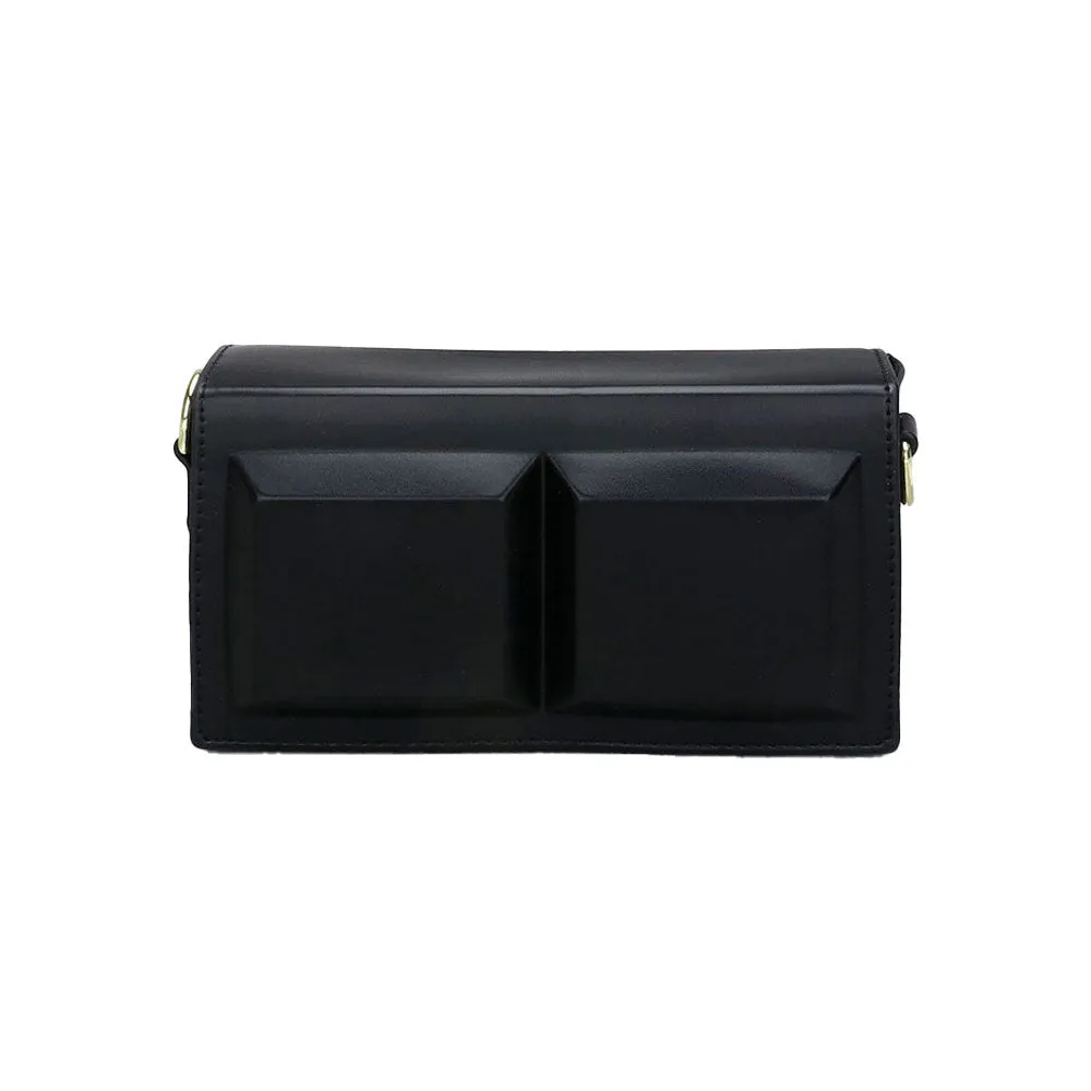 iLLASPARKZ Faux Leather Box Crossbody Bag