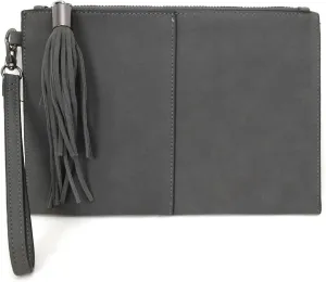 I.N.C. International Concepts Women's Molyy Small Wristlet Clutch with Oversized Tassel