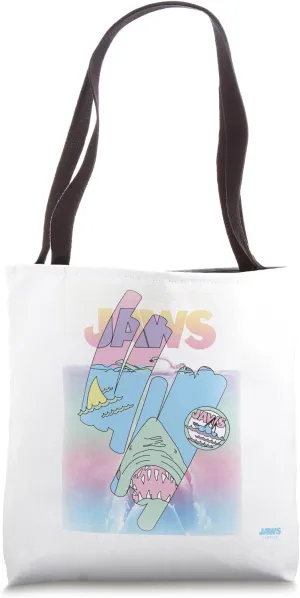 Jaws 50th Anniversary Poster Pastels Front & Back Tote Bag