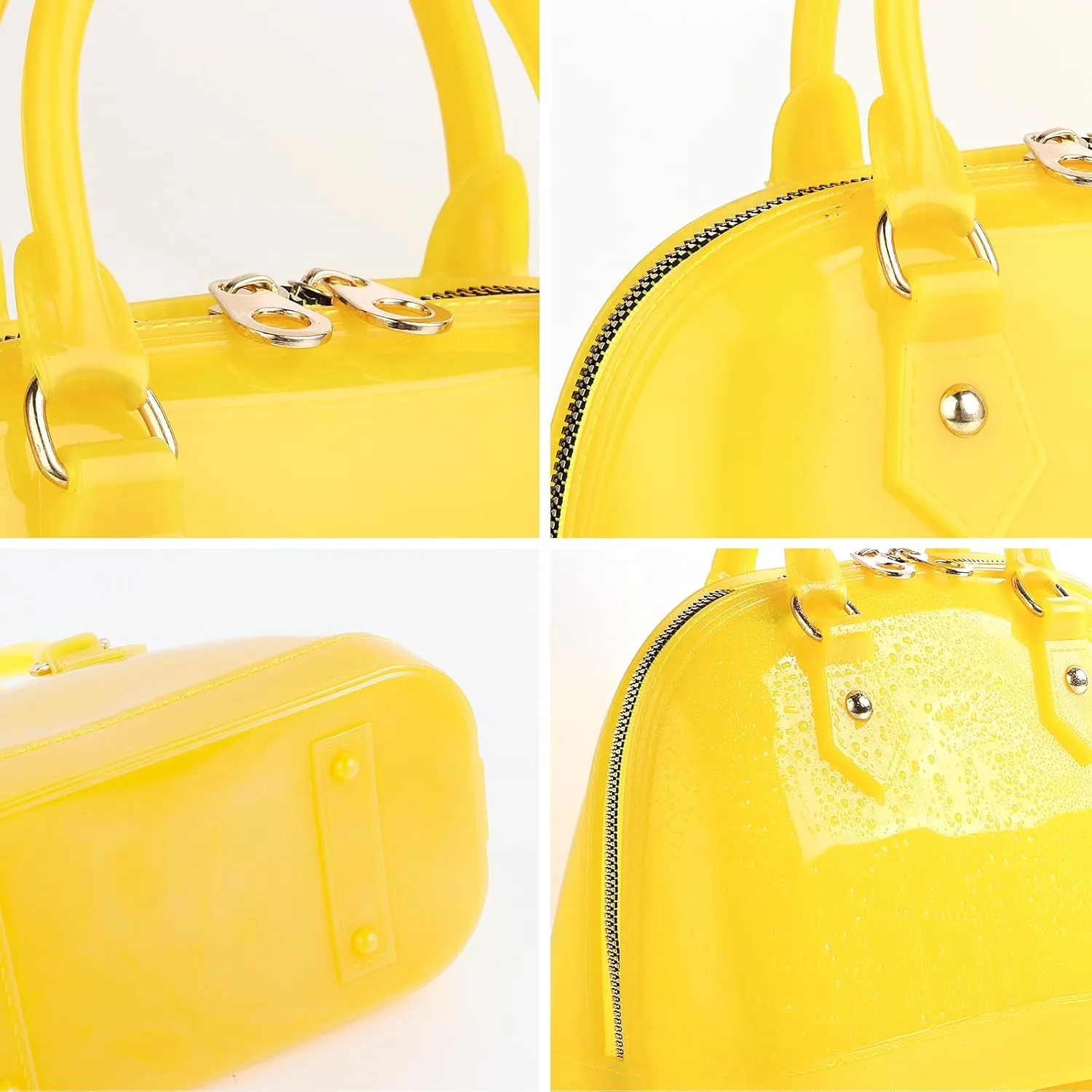 Jelly Crossbody Purse Shoulder Bag, Candy Color Tote Satchel Top-Handle Handbags for Women