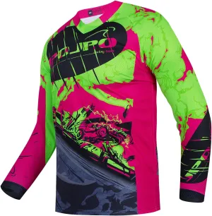 JPOJPO Men's Mountain Bike Jersey Long Sleeve MTB Off-Road Racing Downhill Motocross Shirts Quick Dry&Moisture-Wicking Tops