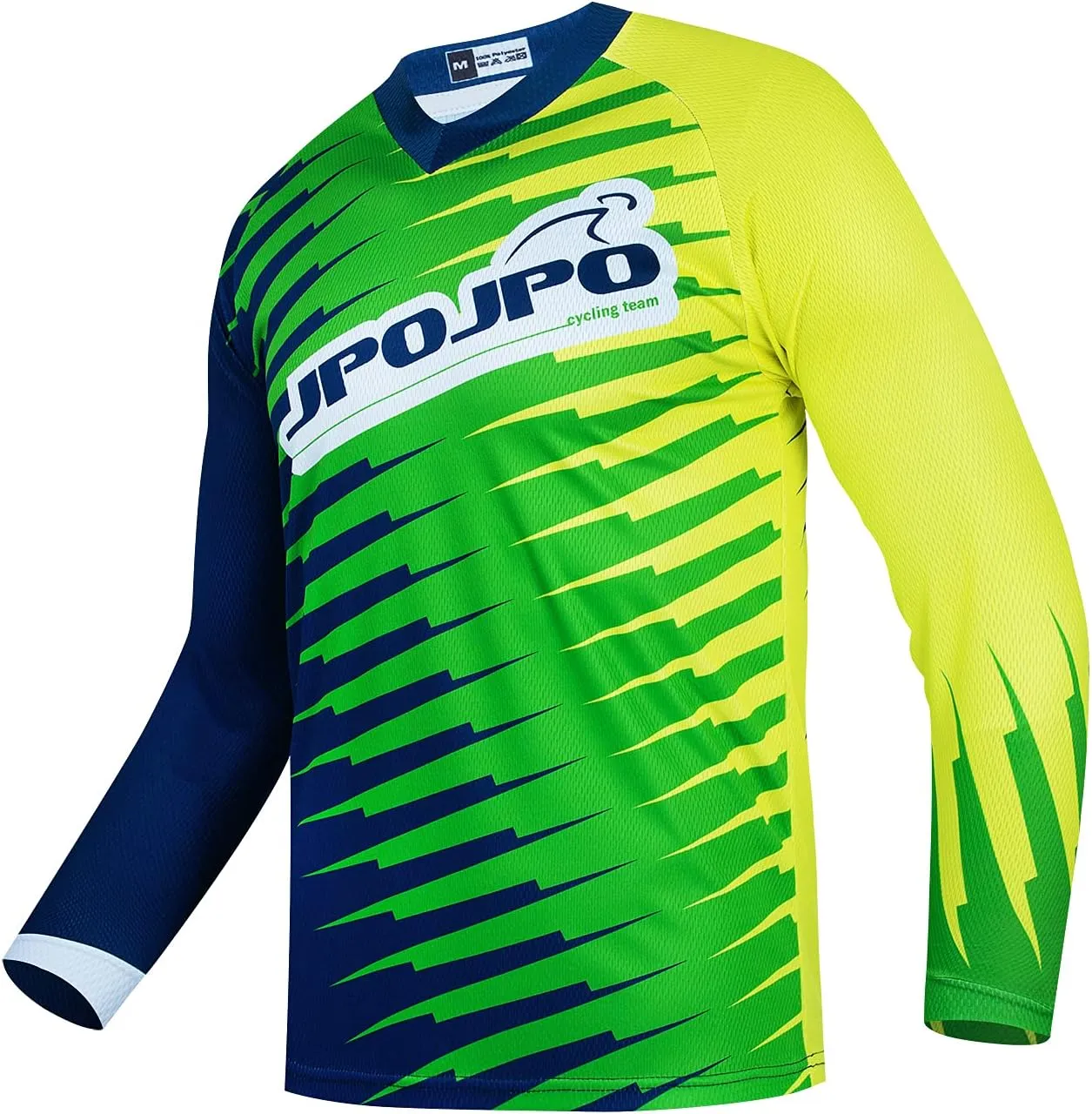 JPOJPO Men's Mountain Bike Jersey Long Sleeve MTB Off-Road Racing Downhill Motocross Shirts Quick Dry&Moisture-Wicking Tops