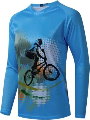 JPOJPO Women's Cycling Jersey MTB Downhill T-Shirt Long Sleeve Motorcycle Motocross Off-Road Clothing Quick-Dry S-XXL