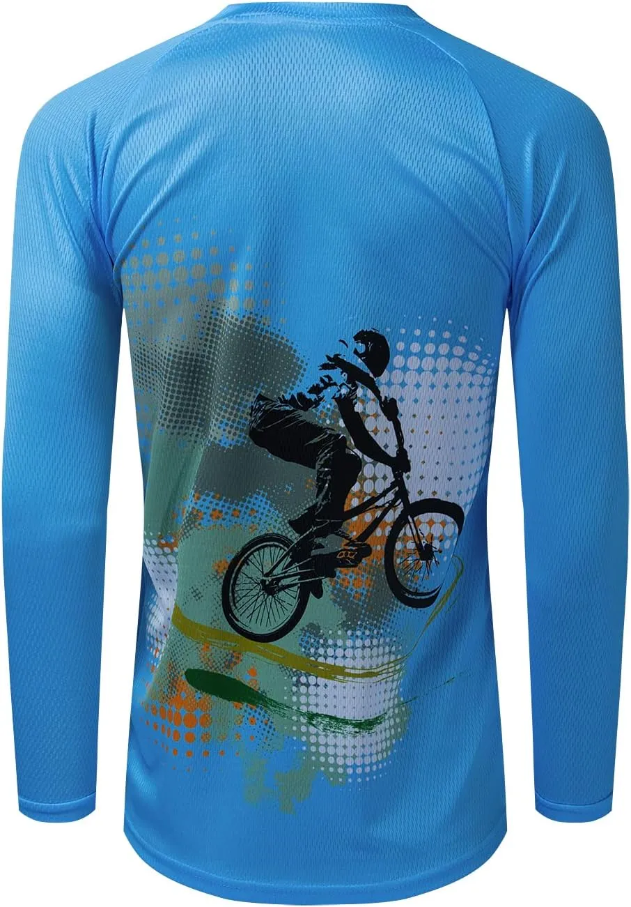 JPOJPO Women's Cycling Jersey MTB Downhill T-Shirt Long Sleeve Motorcycle Motocross Off-Road Clothing Quick-Dry S-XXL