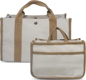 Lmbabter Tote Bag for Women with Insert Bag Handbag Shoulder Bag Diaper Organizer Bag Weekender Bag Mommy Bag