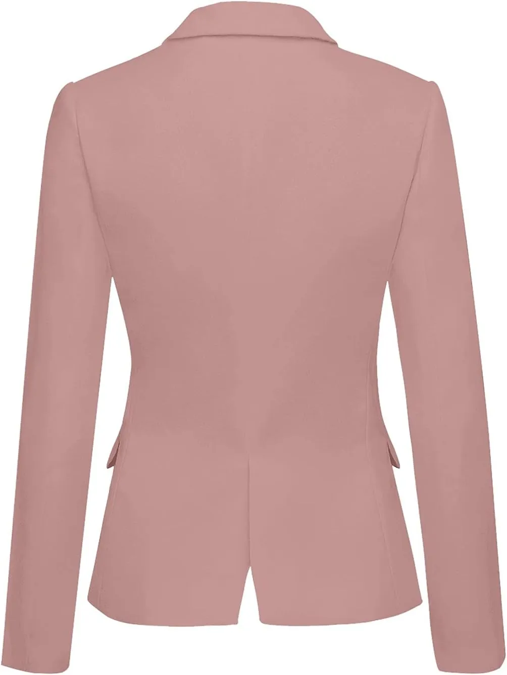 luvamia Women's Long Sleeve Formal Notch Lapel Button Down Blazer Pockets Jacket