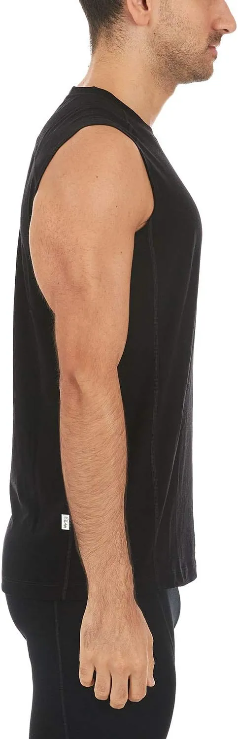 Micro Weight Mens Sleeveless Tank - 84% Merino Wool