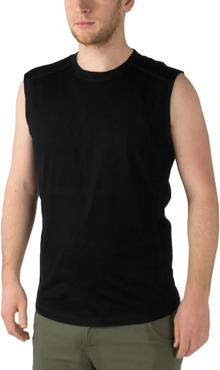 Micro Weight Mens Sleeveless Tank - 84% Merino Wool