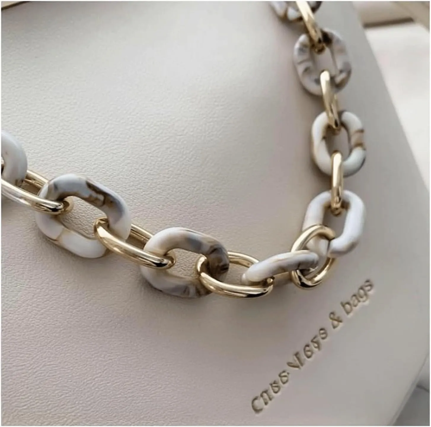 Mini Bucket Bag Leather Bucket Purse with Chain Handle Vintage Bucket Purse Crossbody Handbag Shoulder Bag
