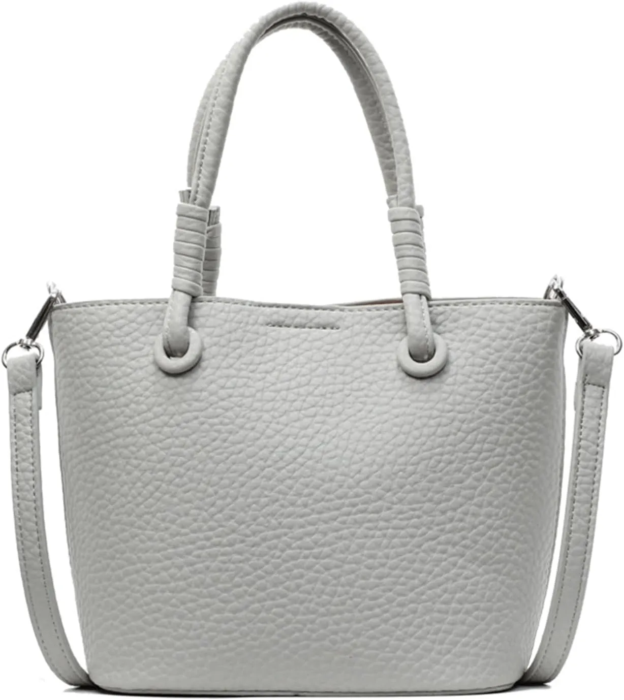 Mini Bucket Bag Pebbled Leather Bucket Purse Vintage Purse Bag with Top Handles Handbag Shoulder Crossbody Handbag