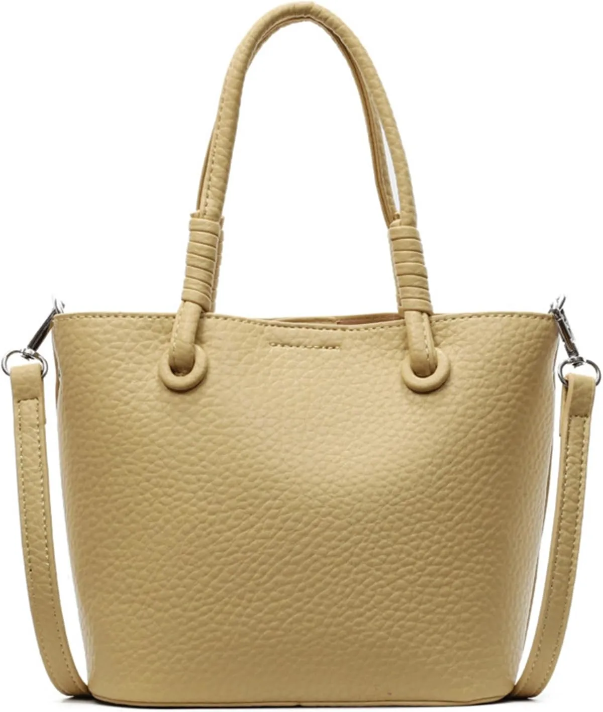 Mini Bucket Bag Pebbled Leather Bucket Purse Vintage Purse Bag with Top Handles Handbag Shoulder Crossbody Handbag