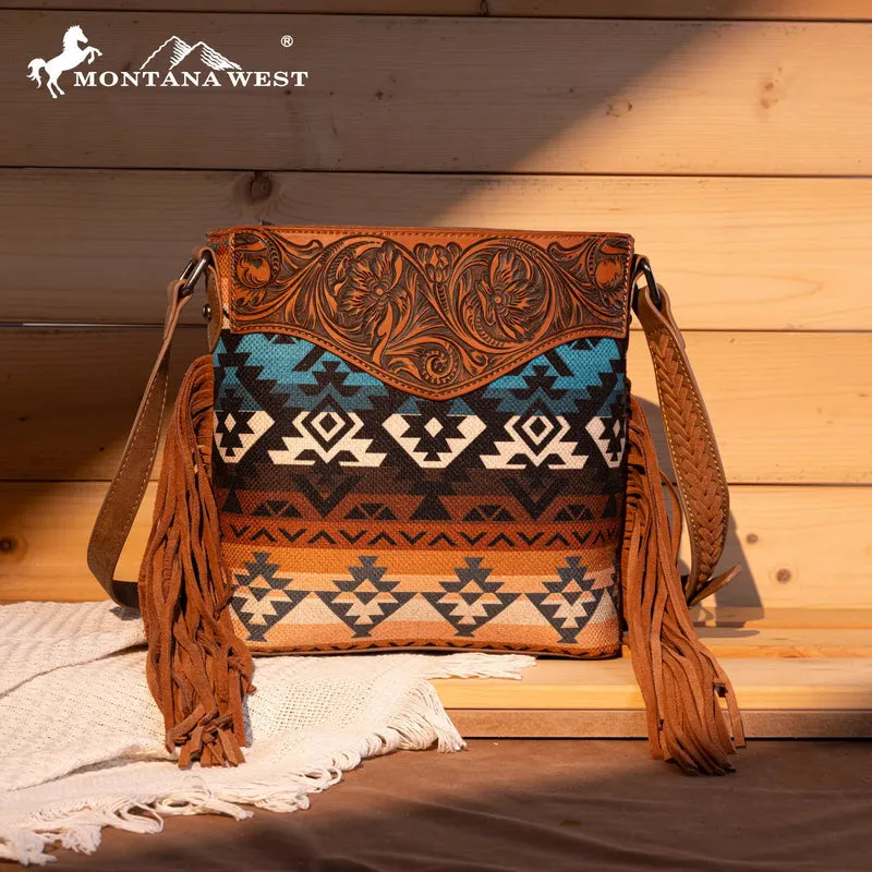 Montana West Tooled Aztec Crossbody