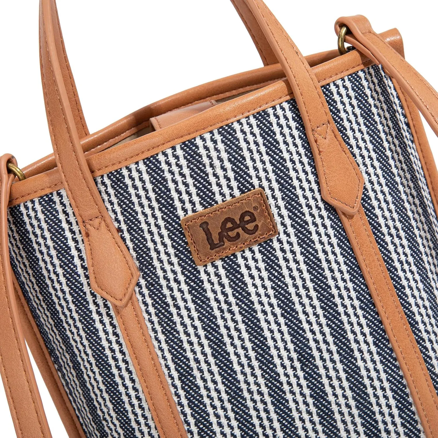 Montana West x Lee Small Tote Bag for Women Work, Stripe Crossbody Bag Top-handle Handbags