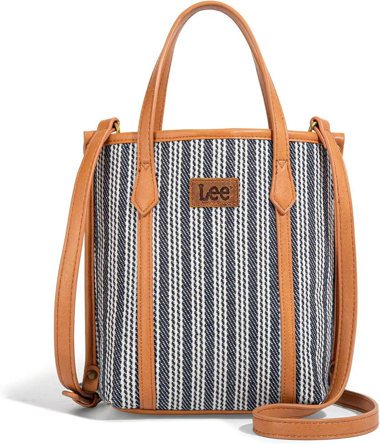 Montana West x Lee Small Tote Bag for Women Work, Stripe Crossbody Bag Top-handle Handbags
