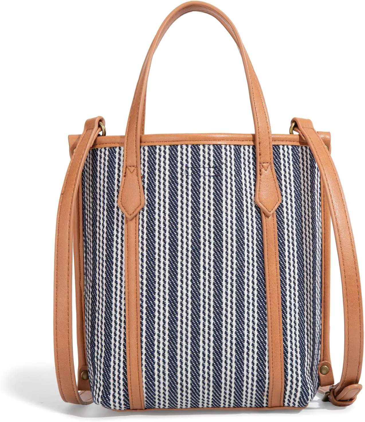 Montana West x Lee Small Tote Bag for Women Work, Stripe Crossbody Bag Top-handle Handbags