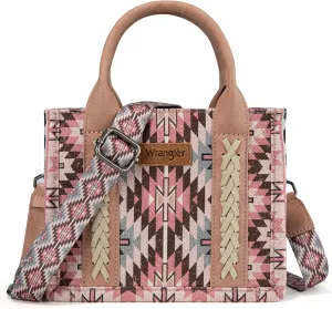 Montana West x Wrangler Mini Tote Bag for Women Boho Aztec Crossbody Purse Top Handle Handbags