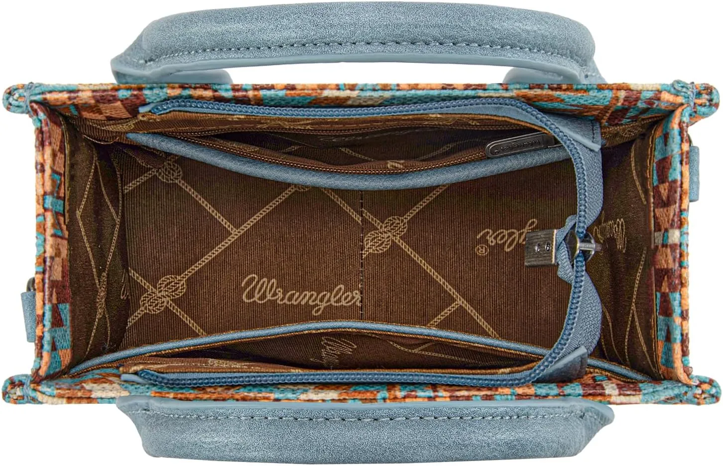 Montana West x Wrangler Mini Tote Bag for Women Boho Aztec Crossbody Purse Top Handle Handbags