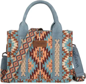 Montana West x Wrangler Mini Tote Bag for Women Boho Aztec Crossbody Purse Top Handle Handbags