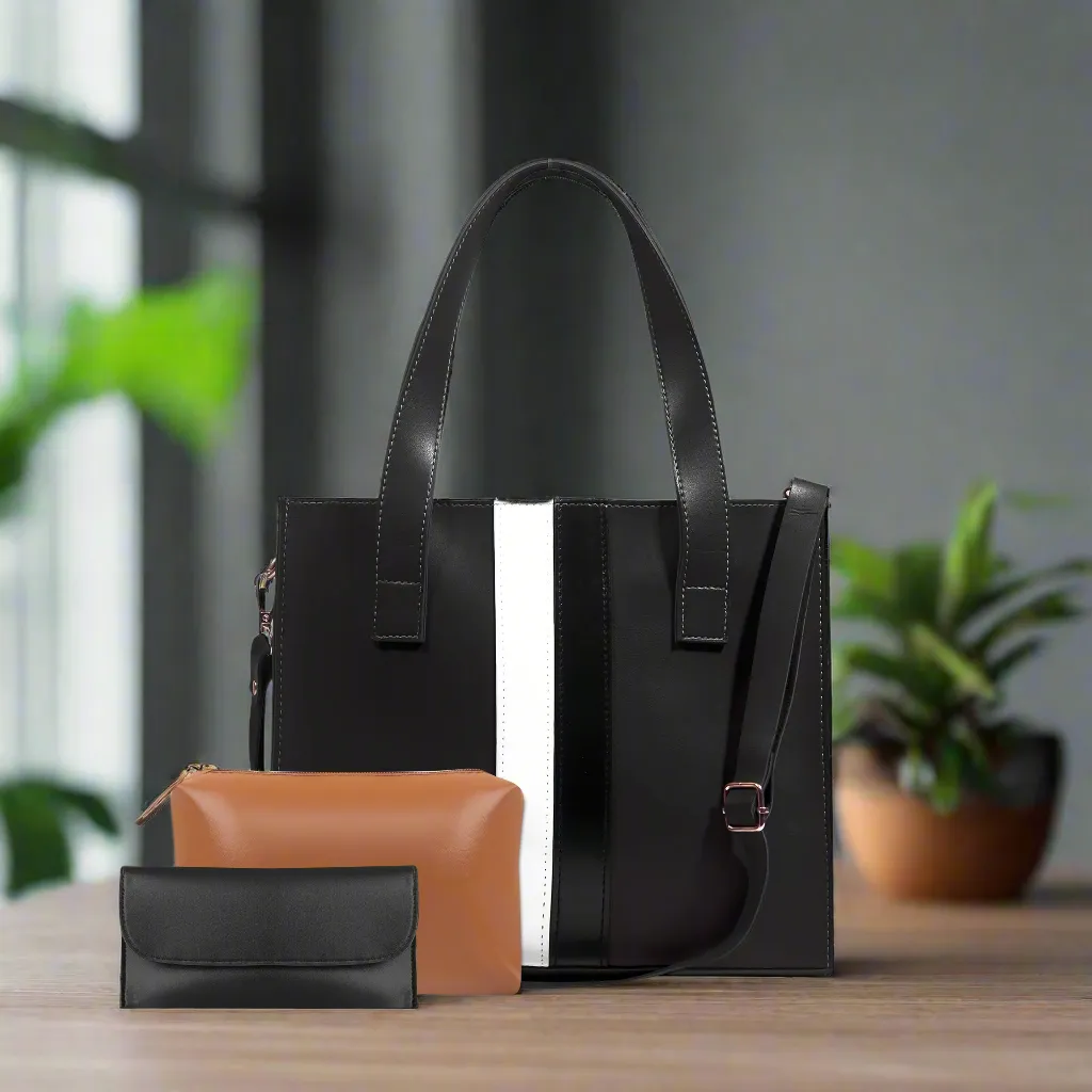 Morocco 3Pcs Shoulder bag Black