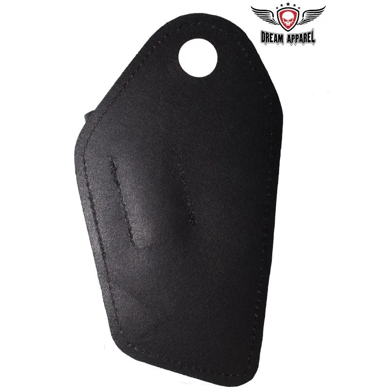Motorcycle Heavy Duty Leather Saddlebag Gun Holster Fits All Styles