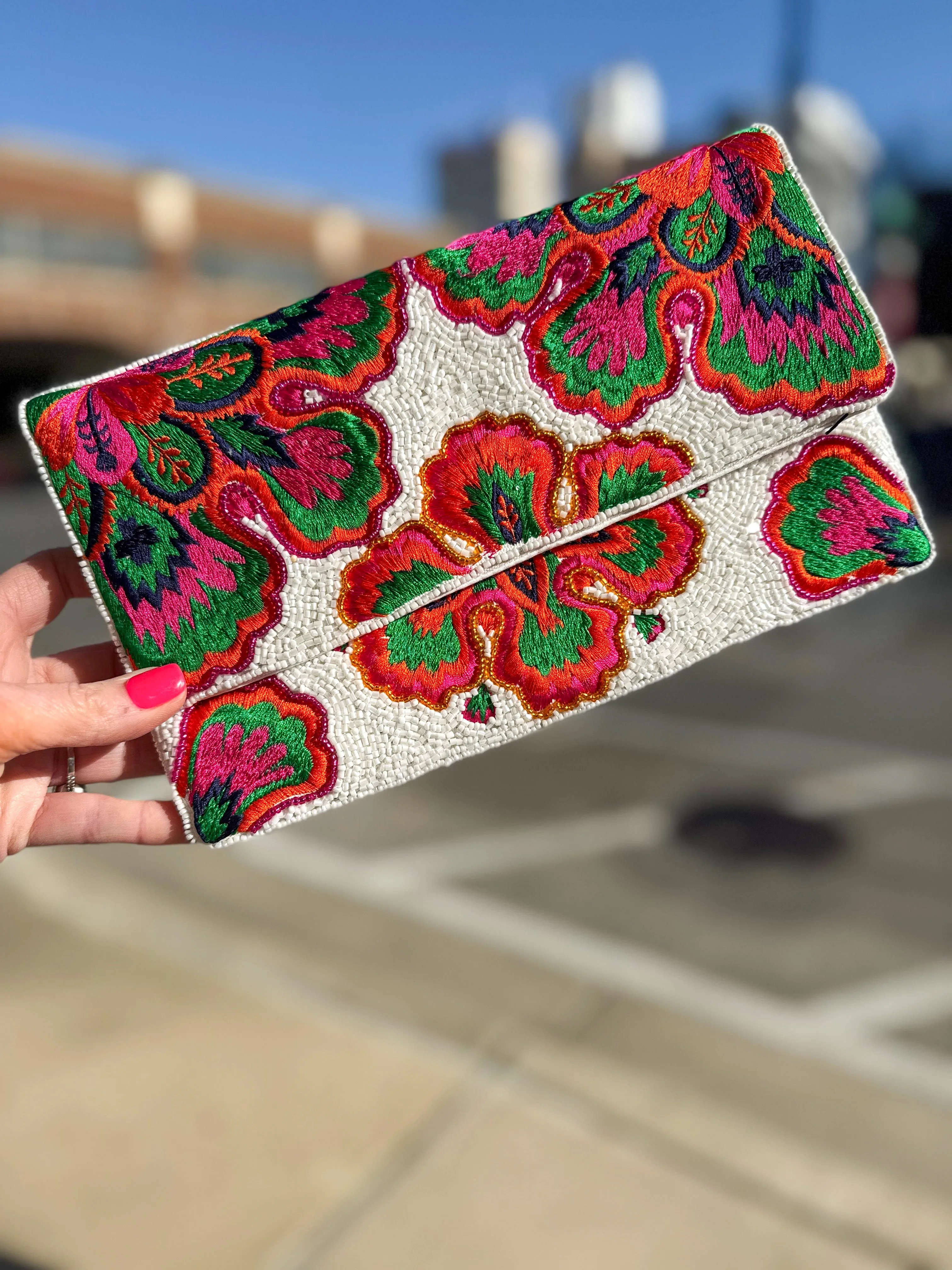 Multi Floral Handbag