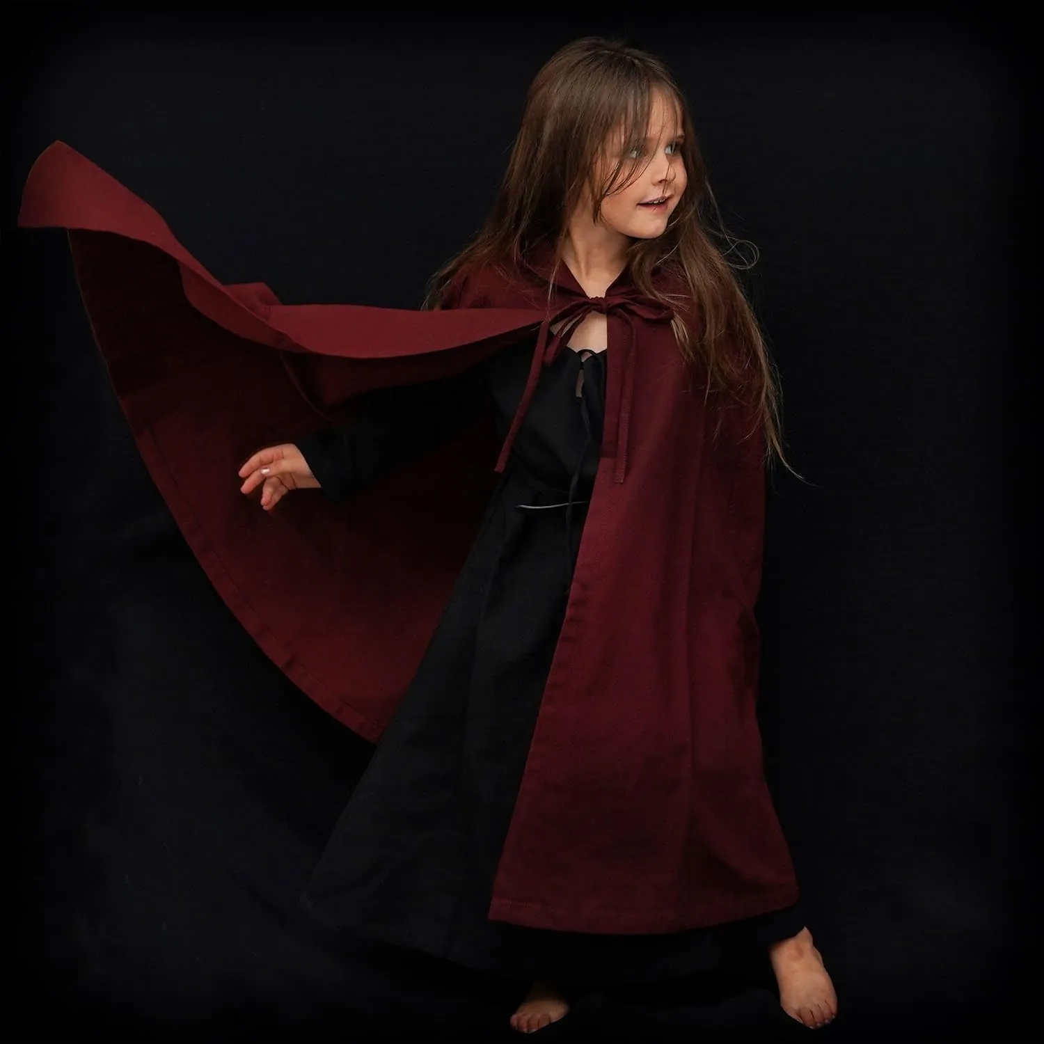 Mythrojan Adventurer Canvas Cloak 100% Cotton Cape Medieval Viking Knight SCA LARP