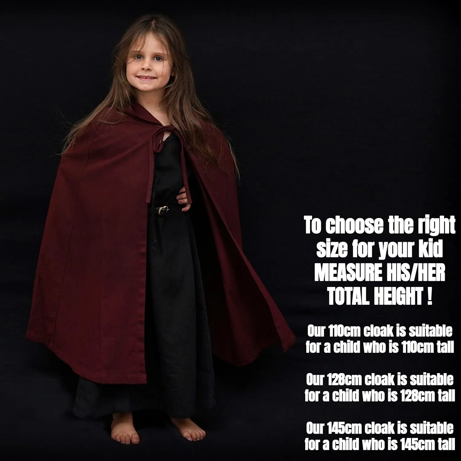 Mythrojan Adventurer Canvas Cloak 100% Cotton Cape Medieval Viking Knight SCA LARP