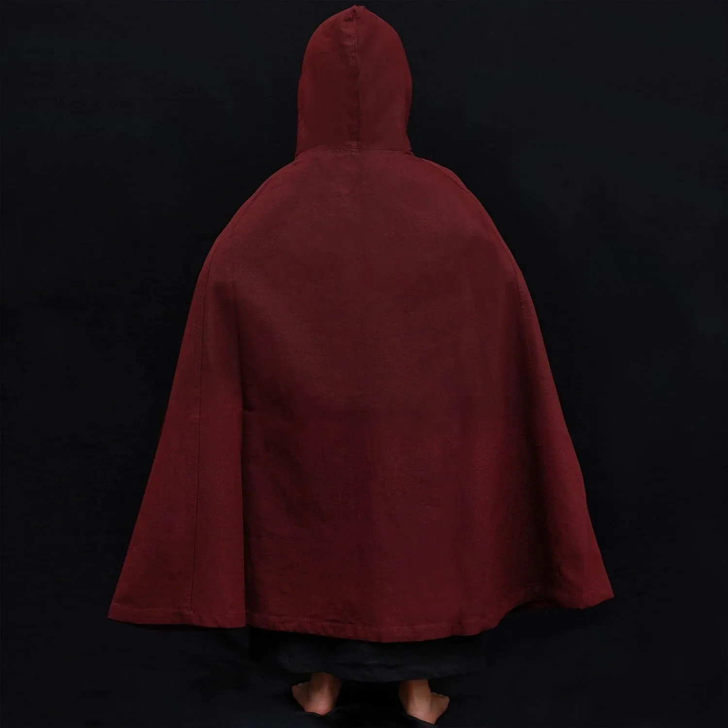 Mythrojan Adventurer Canvas Cloak 100% Cotton Cape Medieval Viking Knight SCA LARP