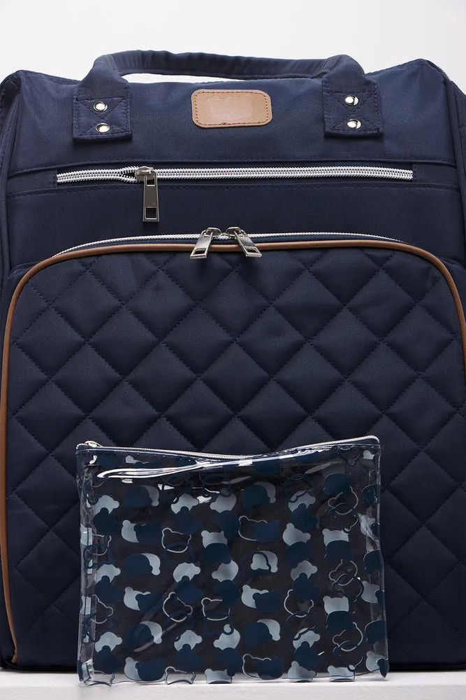 Navy Upper Handle Backpack
