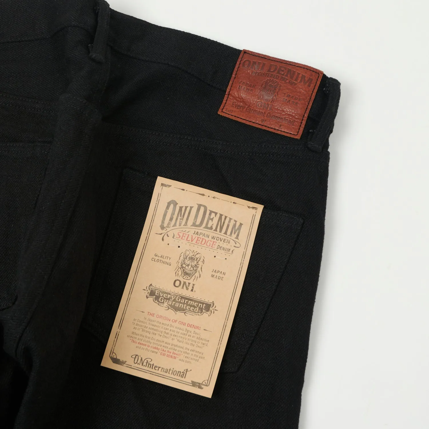 ONI 622ZR-BK Secret Denim Relaxed Tapered Jean - Black One Wash
