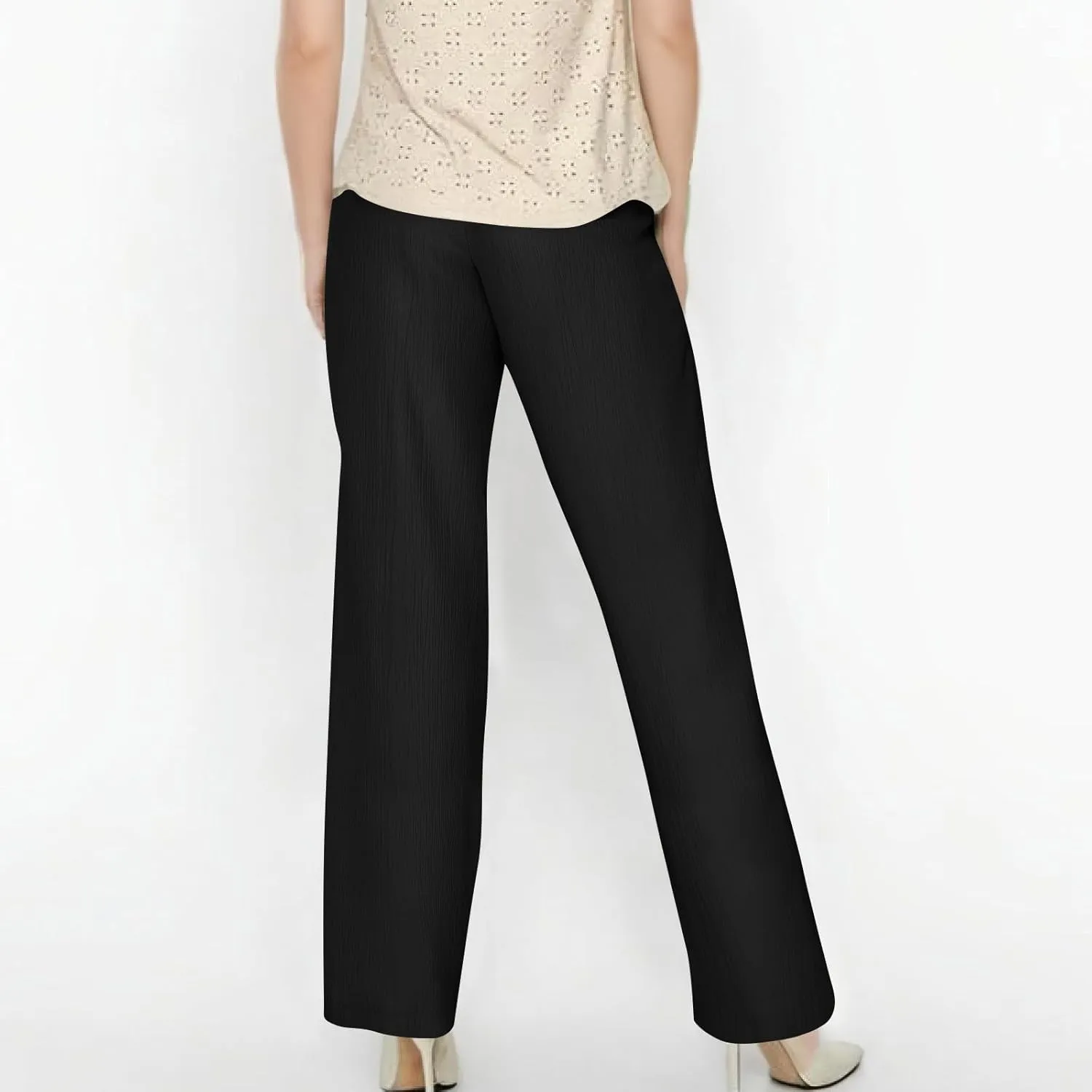 Oversized Wide Leg Pants Woman Baggy Elastic High Waisted Linen Trousers Pants Summer Boho Flowy Pants with Pockets