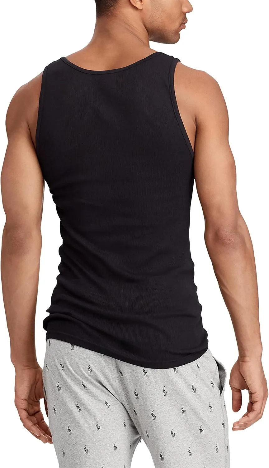 POLO RALPH LAUREN Men's Classic Fit Cotton Tanks 3-pack