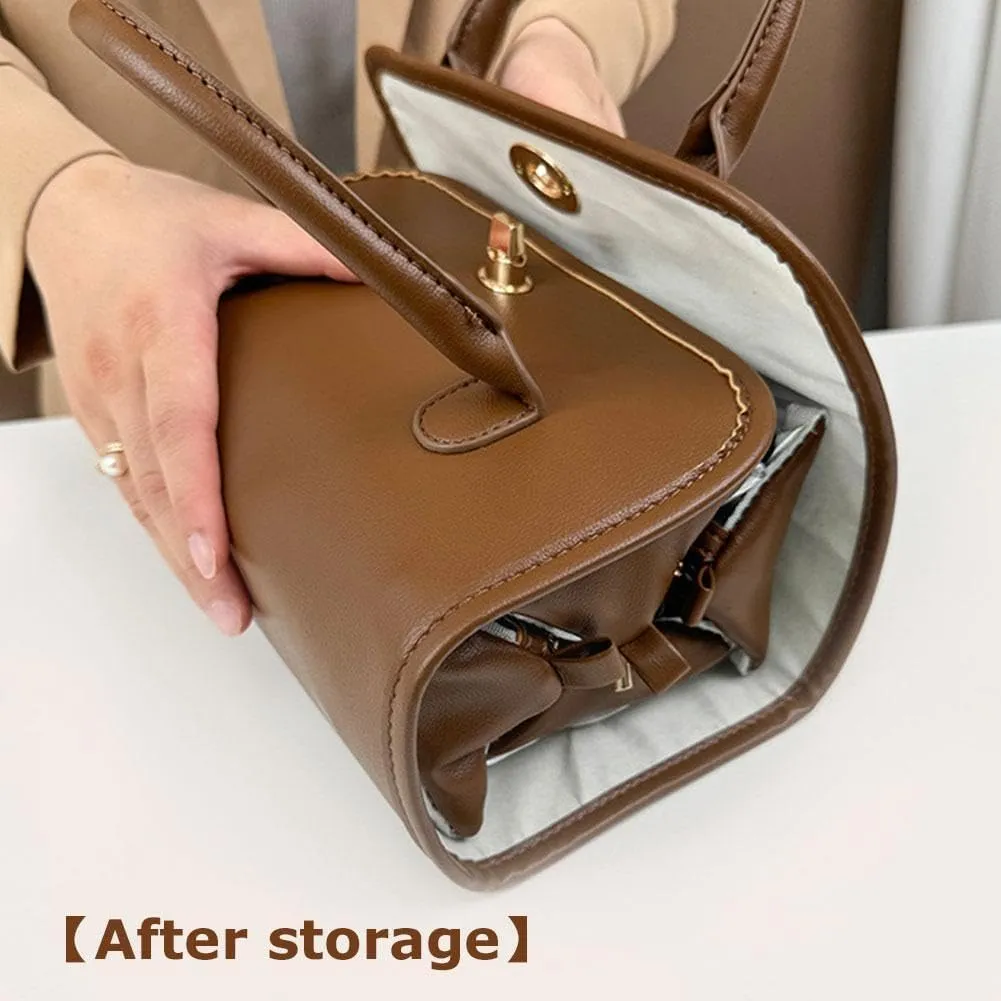 Portable 4-in-1 Foldable Cosmetic Bag,Large Capacity Roll Up Cosmetic Bag,Travel Makeup Organizer with Detachable Design,Foldable Travel Make up Toiletry Bag for Women (1pcs)