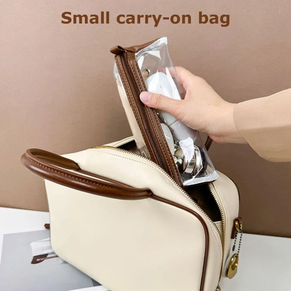 Portable 4-in-1 Foldable Cosmetic Bag,Large Capacity Roll Up Cosmetic Bag,Travel Makeup Organizer with Detachable Design,Foldable Travel Make up Toiletry Bag for Women (1pcs)