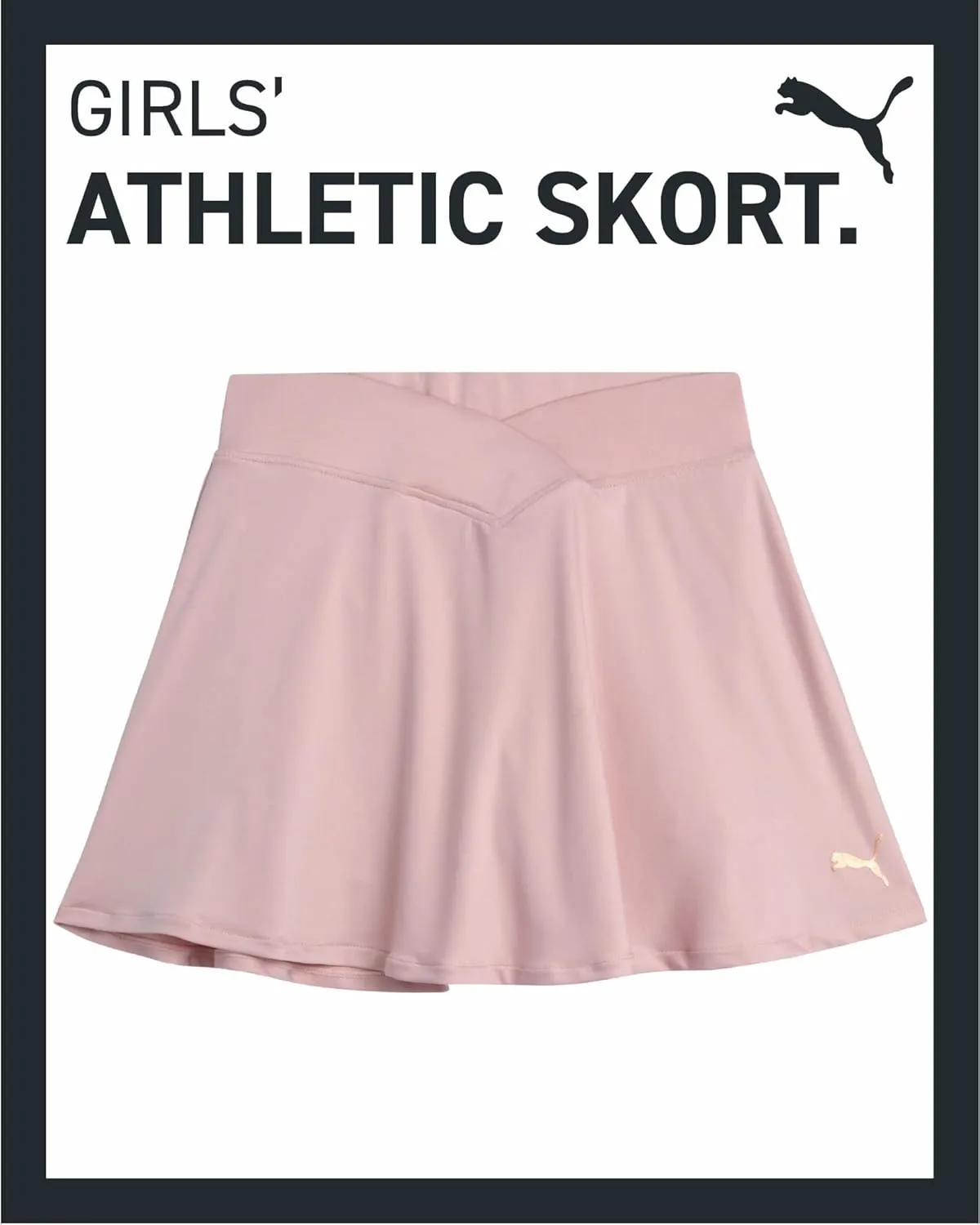 PUMA Girls' Active Skirt - Pleated Scooter Skort - Tennis Running Sports Skirt (S-XL)