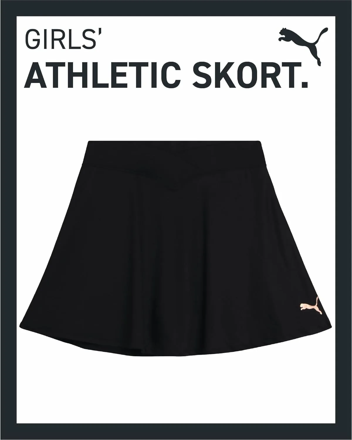 PUMA Girls' Active Skirt - Pleated Scooter Skort - Tennis Running Sports Skirt (S-XL)