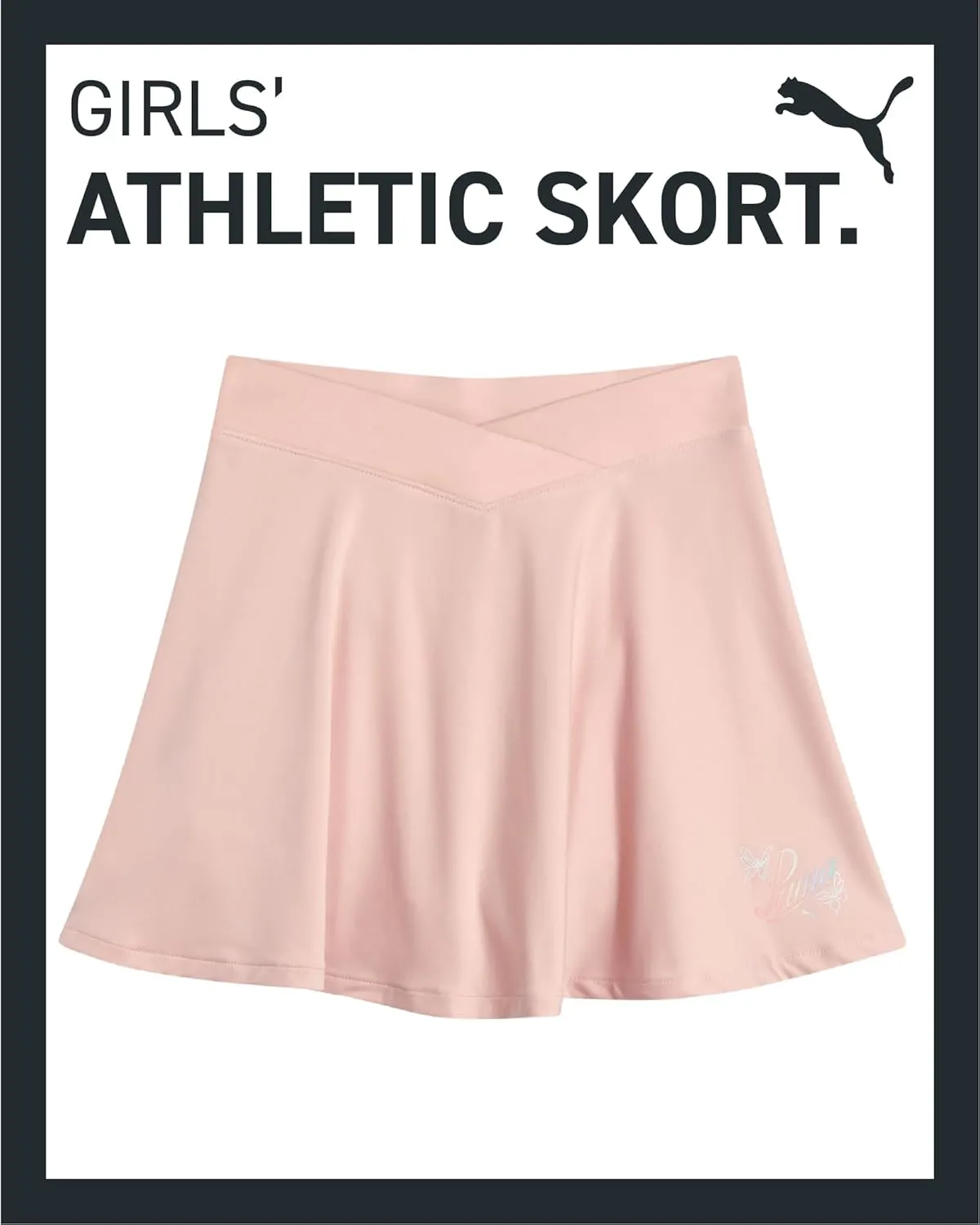 PUMA Girls' Active Skirt - Pleated Scooter Skort - Tennis Running Sports Skirt (S-XL)