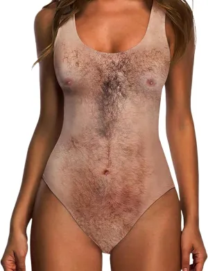RAISEVERN One Piece Swimsuit for Women Hawaiian Novelty 3D Print Bathing Suit Swim Beachwear