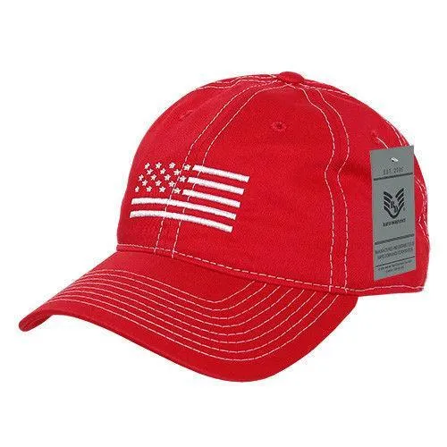 Rapid Dominance USA Flag Embroidered Patriotic Relaxed Baseball Caps Hats Unisex