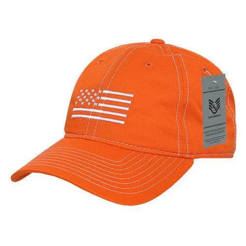 Rapid Dominance USA Flag Embroidered Patriotic Relaxed Baseball Caps Hats Unisex