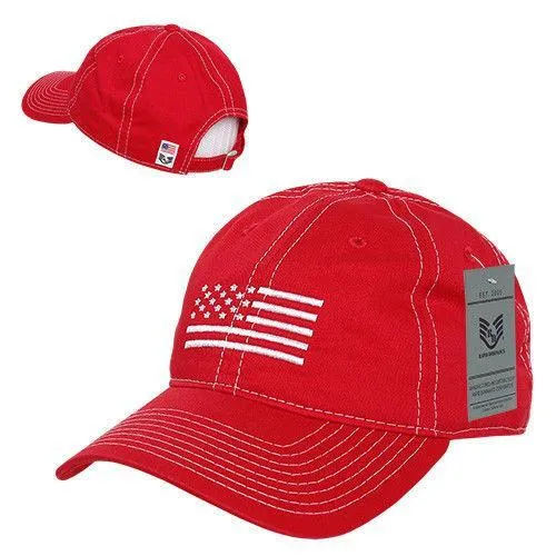 Rapid Dominance USA Flag Embroidered Patriotic Relaxed Baseball Caps Hats Unisex