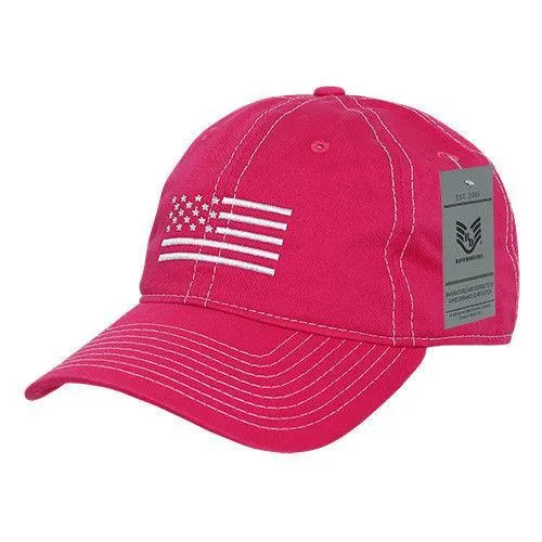 Rapid Dominance USA Flag Embroidered Patriotic Relaxed Baseball Caps Hats Unisex