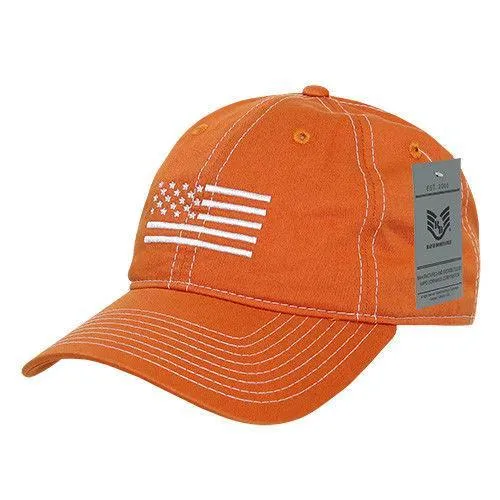 Rapid Dominance USA Flag Embroidered Patriotic Relaxed Baseball Caps Hats Unisex
