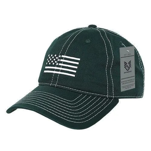 Rapid Dominance USA Flag Embroidered Patriotic Relaxed Baseball Caps Hats Unisex