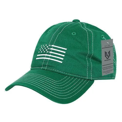 Rapid Dominance USA Flag Embroidered Patriotic Relaxed Baseball Caps Hats Unisex